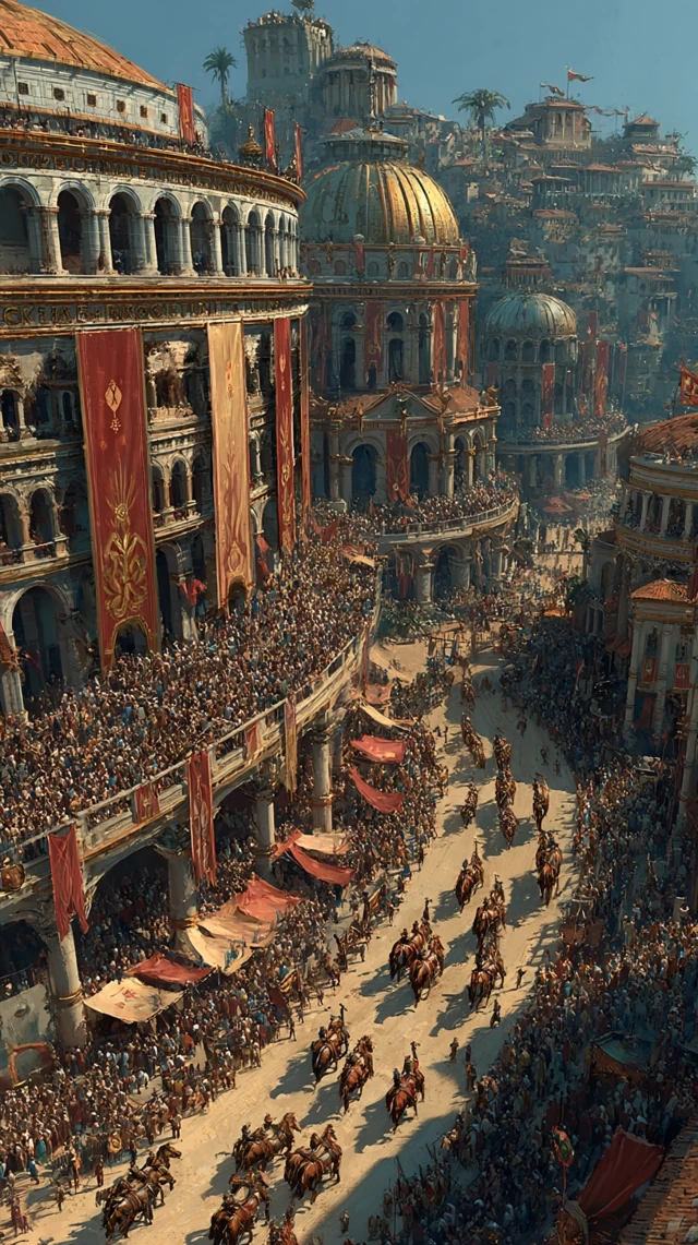 Chariot Race in Ancient Rome: Circus Maximus Anime Style