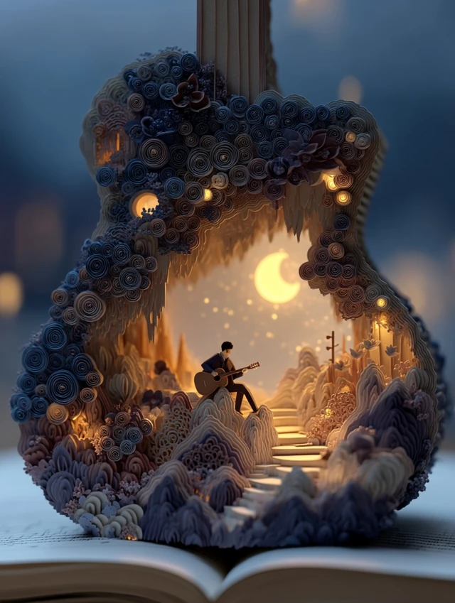 Music Sharing Video Cover Illustration