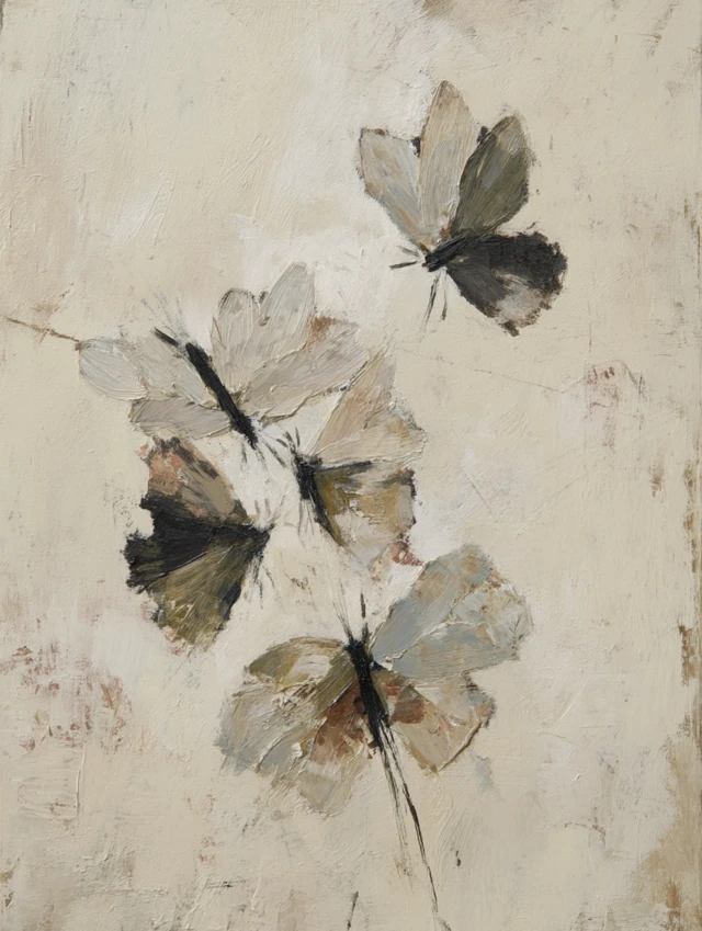 Abstract Butterfly Painting Modern Art