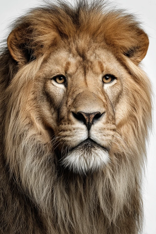 Lion Face Portrait Close Up Photography