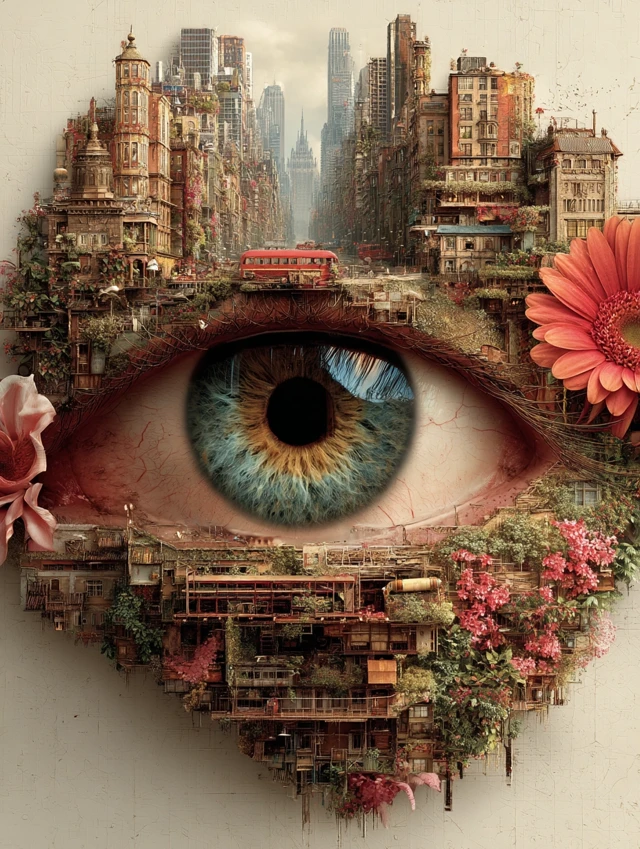 Eye Flower Dream Escapism Rooted Reality