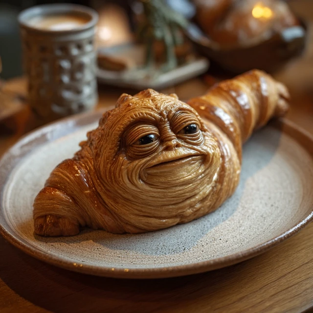 Jabba the Hutt Croissant: Delicious Star Wars Treat!