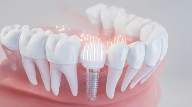 Dental Implant CrossSection Korean Patient Biomechanical Stress
