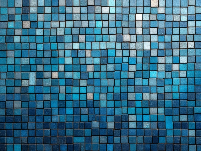 Italian Mosaic Texture with Venetian Blues