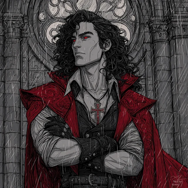 Handsome Vampire Henry Cavill Gothic Art