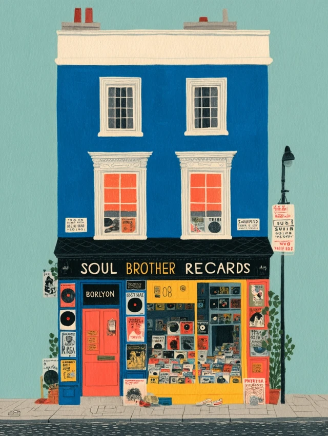 Soul and Records: London Record Store Painting