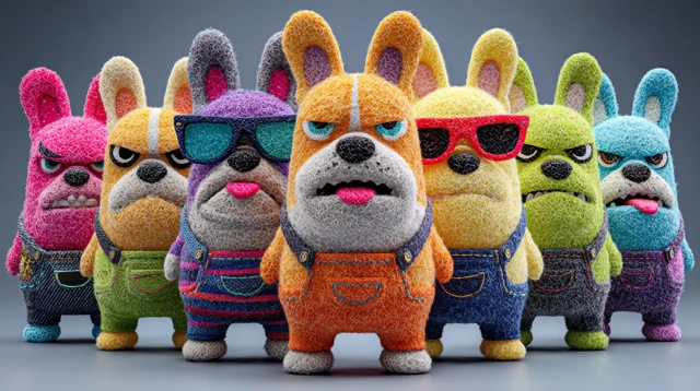 Funny Dog Blind Box Toys Mixed Breeds Plushies