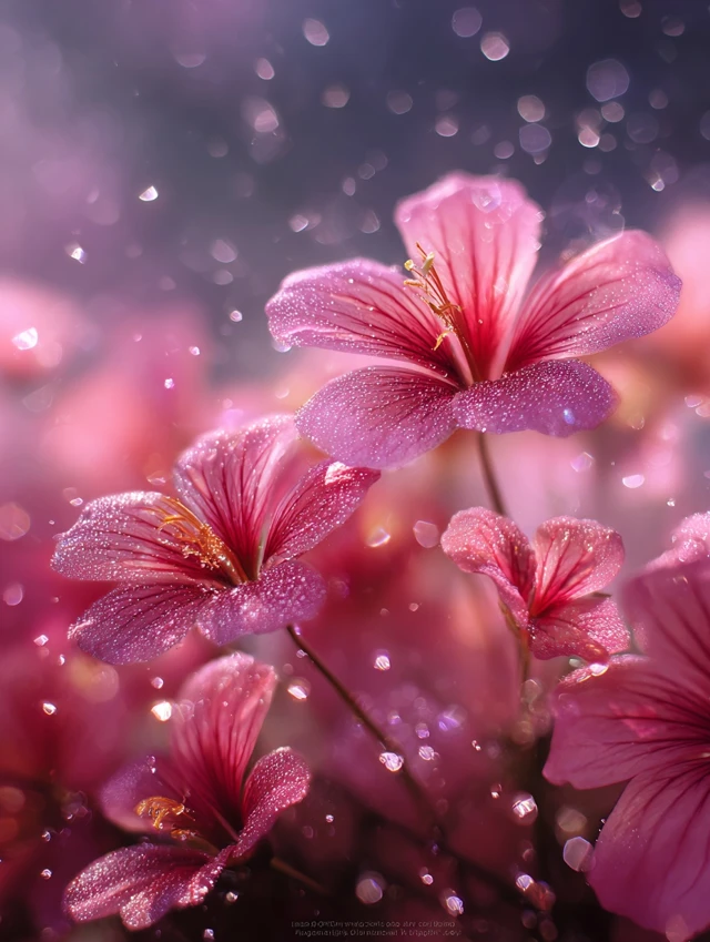 Dreamy Flowers Crystal Dust Fantasy Photo