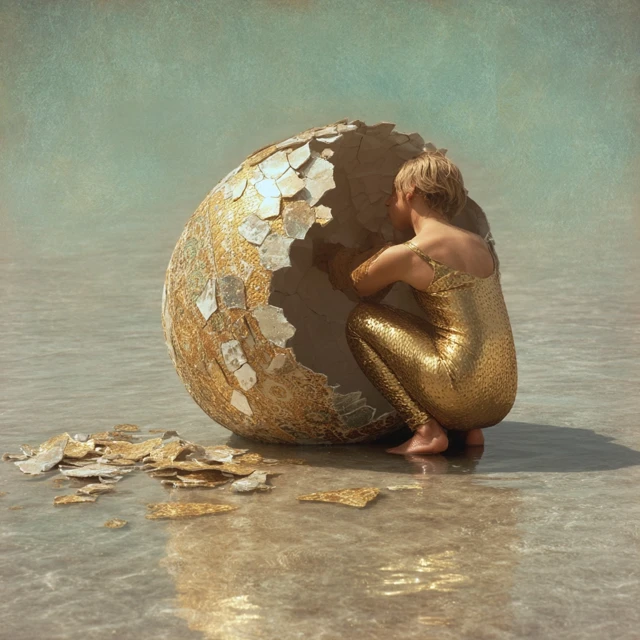 Rebirth Dreamlike Photo Eggshell Boris Mikhailov