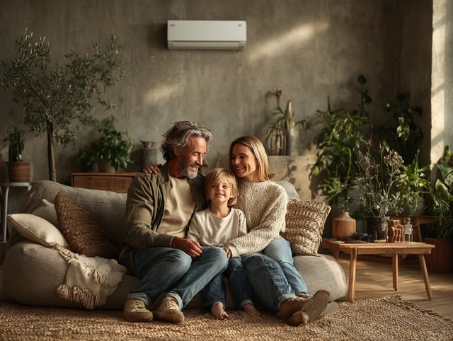 Modern Lounge Room Photo Shoot Family at Home