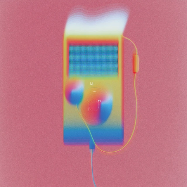 Minimalist MP3 Player Illustration