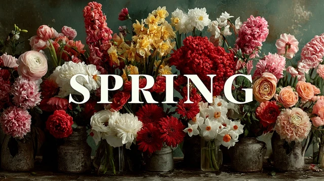 Spring Flowers Poster America Floral Display