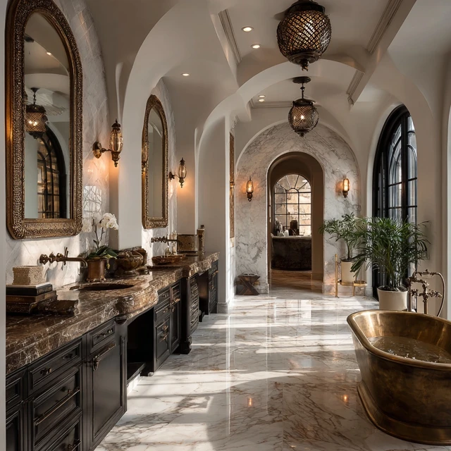 Luxury Mediterranean Bathroom Design Ideas
