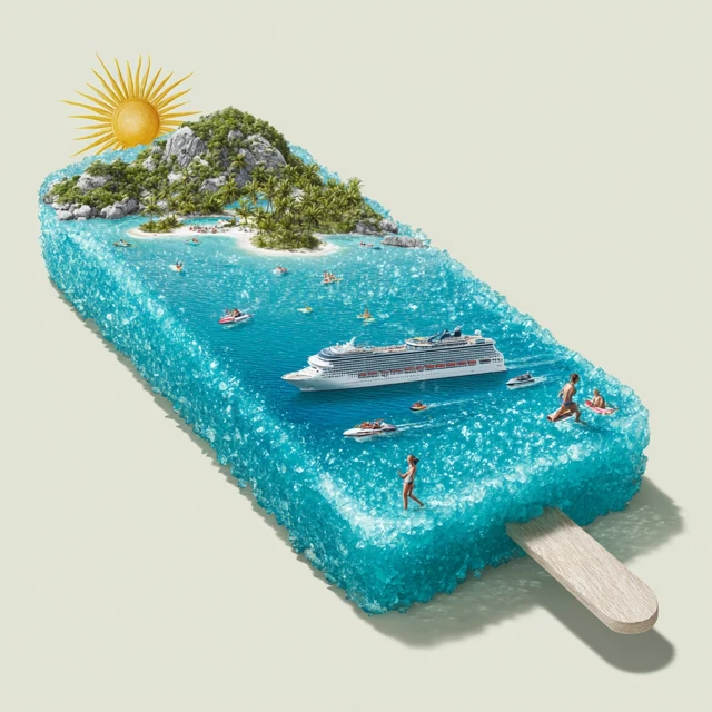 Ocean Popsicle Dream Cruise Summer Fun 3D