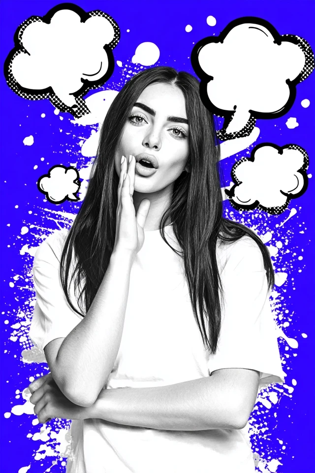 Graphic Novel Art Woman Minimalist Style