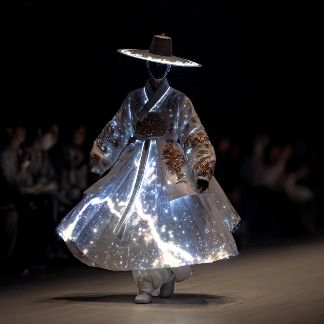 Joseon Dynasty Fashion Show with Alien Model