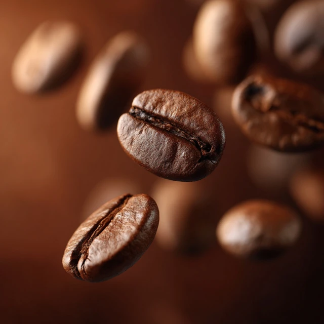 Roasted Coffee Beans Close Up