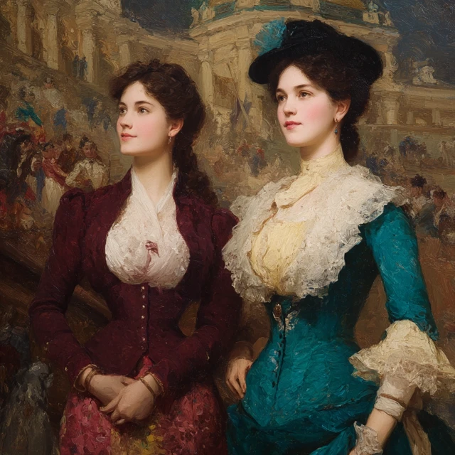 Two Women in St Petersburg Theater