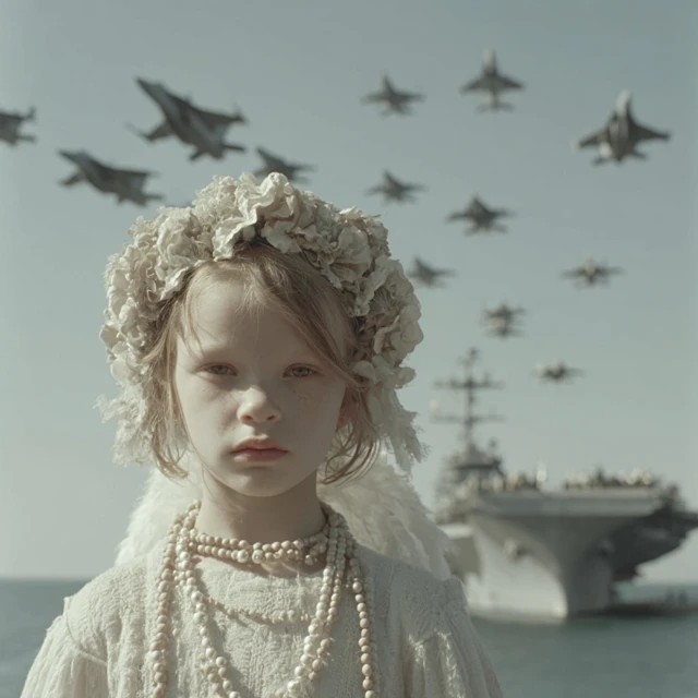 Angel Girl by Aircraft Carrier