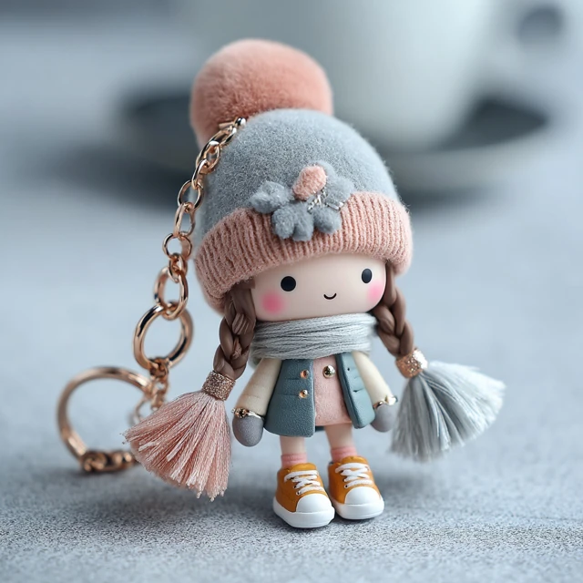 Cute Cartoon Keychain Doll Pendant Fashionable Exquisite