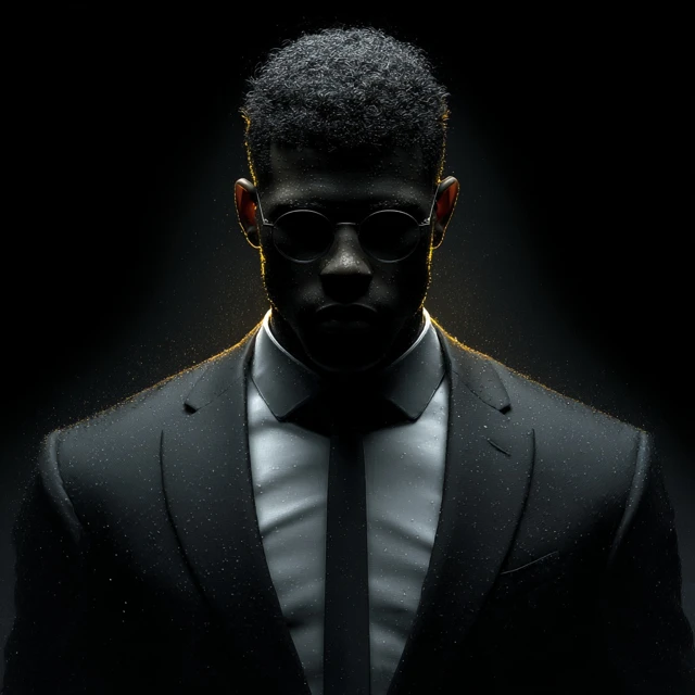 Futuristic Businessman Aesthetic in Cyberpunk Style