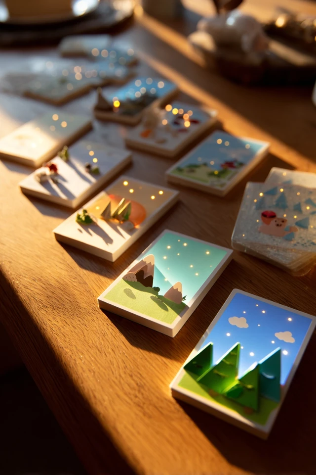 LED Lit Science Cards with Cartoon Designs